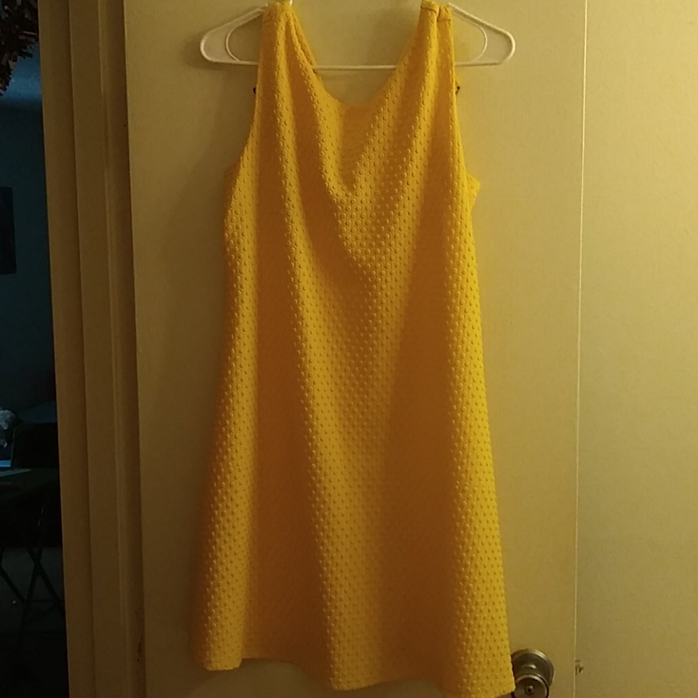 canary yellow dress